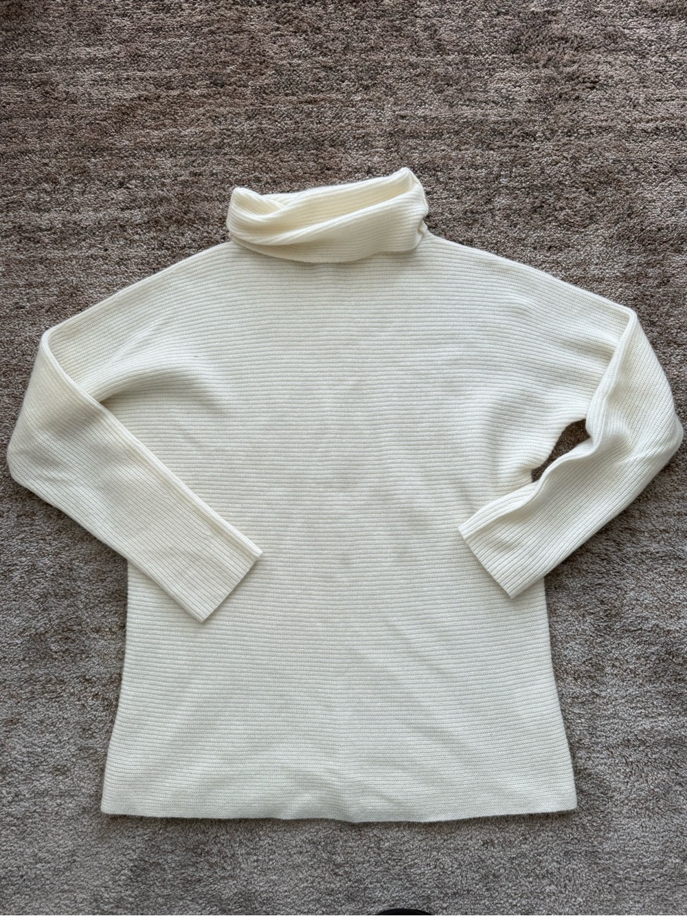 Repeat Luxury Cashmere Turtleneck Ribbed Sweater